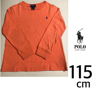ポロラルフローレン(POLO RALPH LAUREN)のラルフローレン　長袖ロンT  5T  115cm オレンジ(Tシャツ/カットソー)