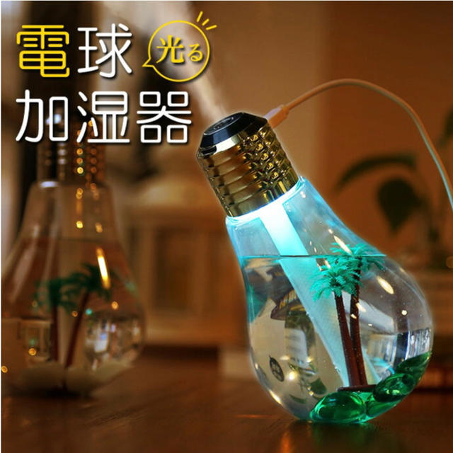 【未使用・新品】電球型加湿器 スマホ/家電/カメラの生活家電(加湿器/除湿機)の商品写真