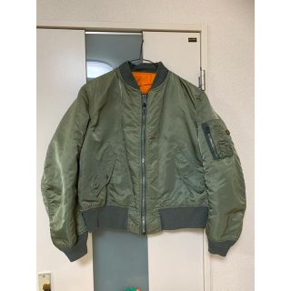 アルファインダストリーズ(ALPHA INDUSTRIES)の値下げ！MA-1 ブルゾン カーキ　ALPHA made  in USA(フライトジャケット)