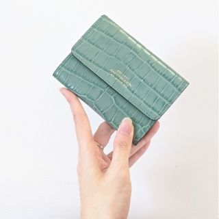 スマイソン(Smythson)の残１【新品・人気色】Smythson マラ ミニ財布/コインケース シーグリーン(財布)