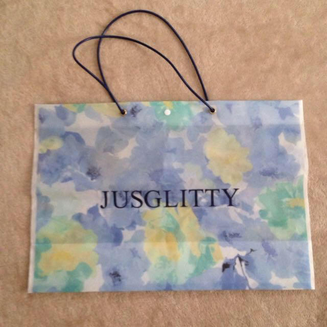 JUSGLITTY(ジャスグリッティー)のJUSGLITTY♡ショッパー レディースのバッグ(ショップ袋)の商品写真