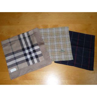 バーバリー(BURBERRY)の3枚セット バーバリー コットン ハンカチ ノバチェック 新品含む(ハンカチ/ポケットチーフ)