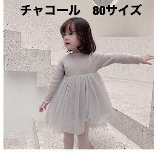 チュールワンピース♡チュールドレス♡韓国子供服　韓国こども服(ワンピース)