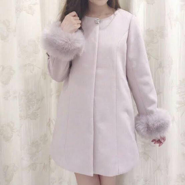 evelyn ノーカラーコート 流行のアイテム 96800円引き www