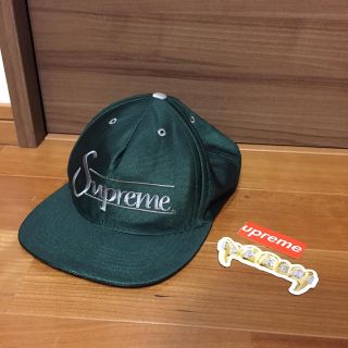 シュプリーム(Supreme)の【値下げ！！】【確実正規品】Supreme キャップ グリーン(キャップ)