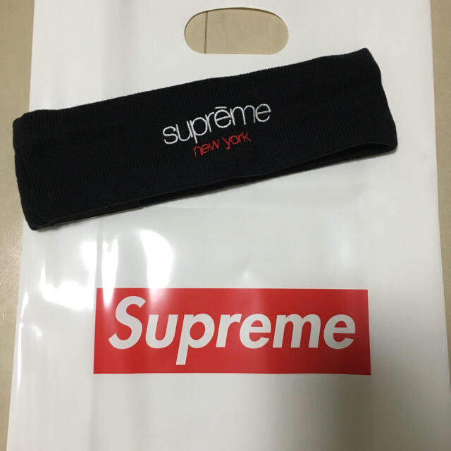 NEW ERA ヘアバンド 黒色 Supreme シュプリーム ニューエラ-