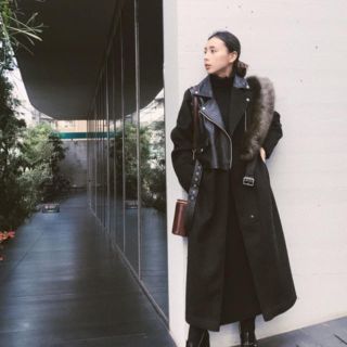 アメリヴィンテージ(Ameri VINTAGE)のmomika様専用！RIDERS DOCKING LONG COAT 美品(ロングコート)