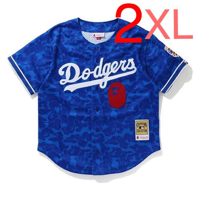 メンズBAPE LOS ANGELES DODGERS JERSEY【新品未使用】