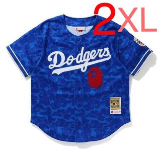 アベイシングエイプ(A BATHING APE)のBAPE LOS ANGELES DODGERS JERSEY【新品未使用】(シャツ)