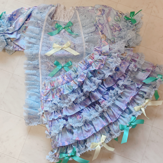 Mii様専用出品❤セットアップ❤ハンドメイド キッズ/ベビー/マタニティのキッズ服女の子用(90cm~)(ワンピース)の商品写真