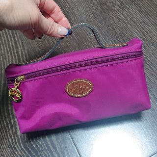 ロンシャン(LONGCHAMP)のLONGCHAMP ポーチ ☆ ピンク紫(ポーチ)