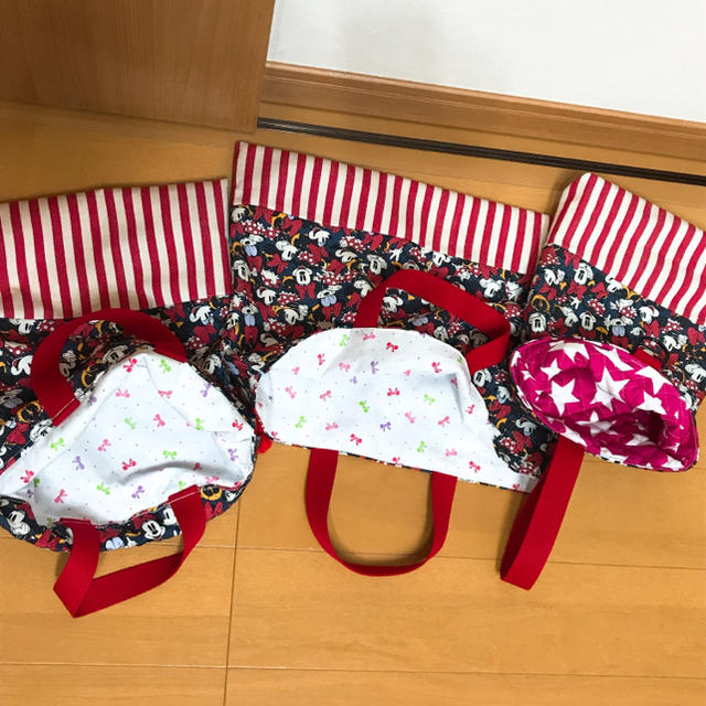 ハンドメイド❁入園入学3点セット【y.様専用】 ハンドメイドのキッズ/ベビー(バッグ/レッスンバッグ)の商品写真