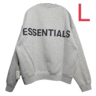 フィアオブゴッド(FEAR OF GOD)のESSENTIALS リフレクティブスウェット　フリース　グレー(スウェット)