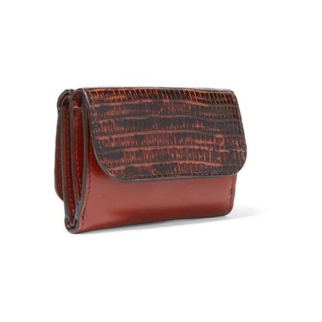 Chloe(クロエ)のクロエ　リザード型押し　ミニ財布　ブラウン×マスタード レディースのファッション小物(財布)の商品写真