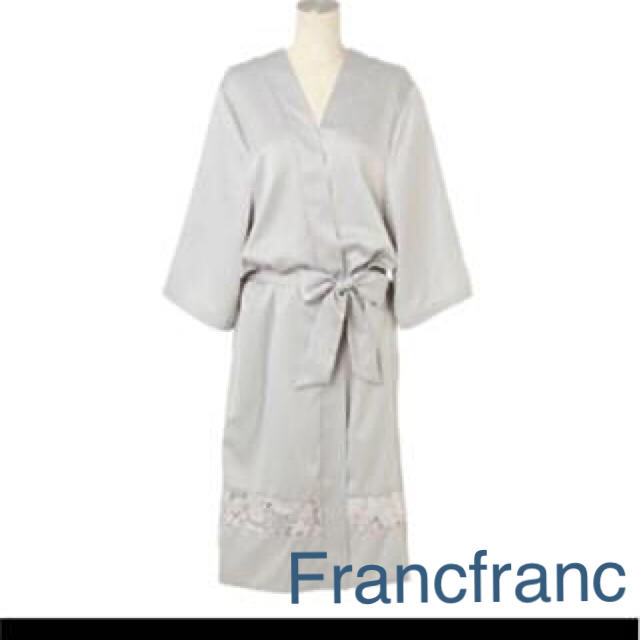 Francfranc(フランフラン)のしろねこさま専用ページ❣️Francfranc サテンレースガウン❤️新品 レディースのルームウェア/パジャマ(ルームウェア)の商品写真