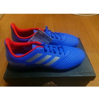 アディダス(adidas)のadidas サッカースパイク 24.5cm ジュニア HG ブルー 青(シューズ)