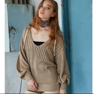 アリシアスタン(ALEXIA STAM)のjuemi Openwork Knit Pullover(ニット/セーター)