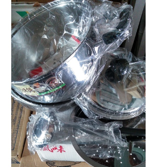 送料込み】新品未使用☆ステンレス鍋セットの通販 by ぴお's shop|ラクマ
