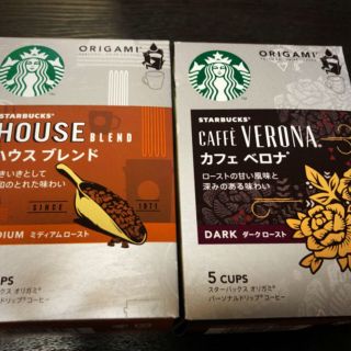 スターバックスコーヒー(Starbucks Coffee)のスターバックス　ドリップコーヒー☕️ ORIGAMI 2種類セット(コーヒー)