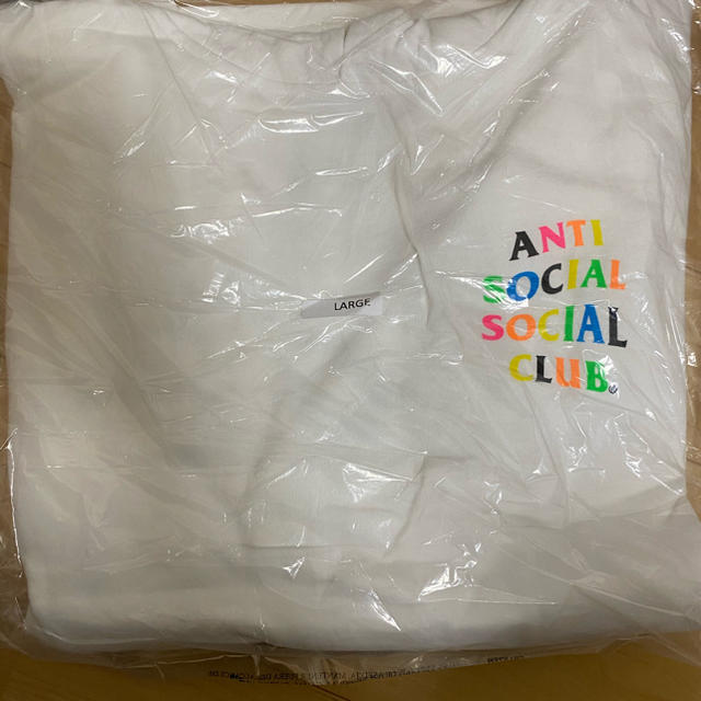 anti social social clob White hoody L 1