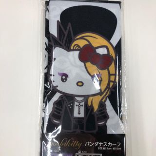 サンリオ(サンリオ)のYOSHIKITTY ヨシキティ ハンカチタオル　初期 黒　x japan(キャラクターグッズ)