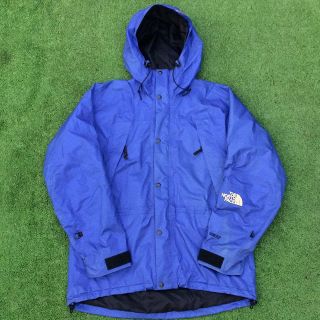 レア L north face mountain light ブルー - マウンテンパーカー