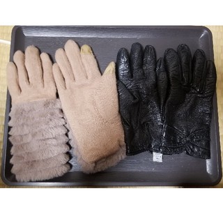 A様専用 1組分 カシミア手袋　スマホ対応ファー手袋(手袋)