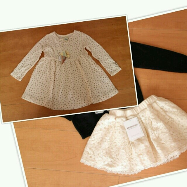 gelato pique(ジェラートピケ)の二点セット♪ キッズ/ベビー/マタニティのキッズ服女の子用(90cm~)(ワンピース)の商品写真