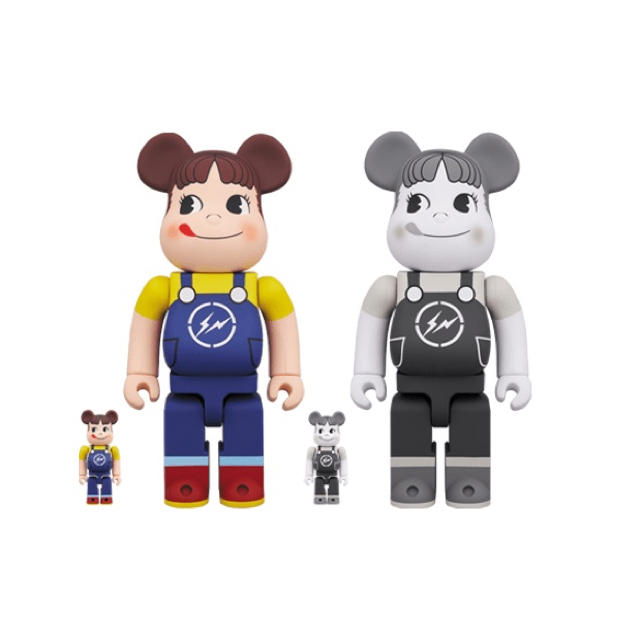 MEDICOM TOY(メディコムトイ)のBE@RBRICK ペコちゃん✖️fragment 4つセット エンタメ/ホビーのフィギュア(その他)の商品写真