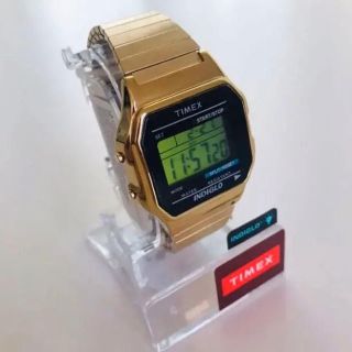 タイメックス(TIMEX)の即納 アメリカ正規買付 timex ゴールド 腕時計 supremeベースモデル(腕時計(デジタル))