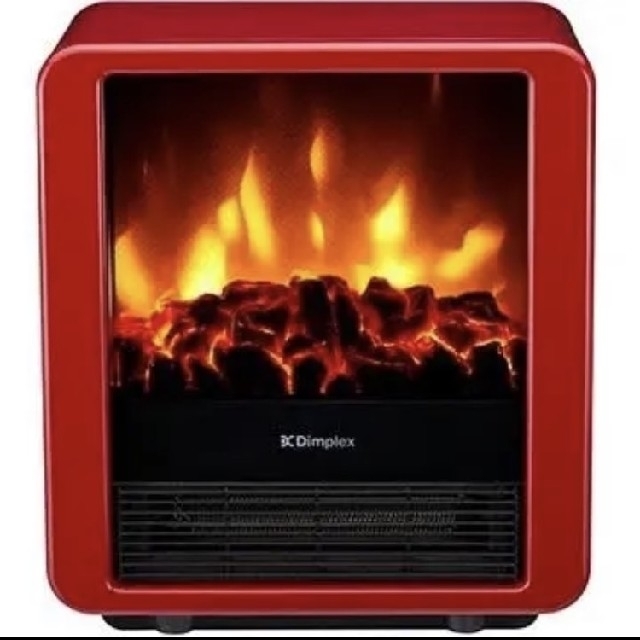 Dimplex 電気暖炉 ファンヒーター MiniCube レッド スマホ/家電/カメラの冷暖房/空調(電気ヒーター)の商品写真