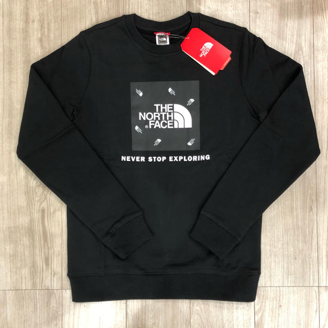 THE NORTH FACE(ザノースフェイス)の【海外限定】レア　TNF ノースフェイス  ボックスロゴ　トレーナー　120cm キッズ/ベビー/マタニティのキッズ服男の子用(90cm~)(ジャケット/上着)の商品写真