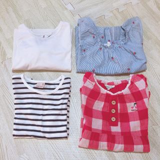 プティマイン(petit main)のトップス プティマイン H＆M 夏物 女の子 100.110まとめ売り(Tシャツ/カットソー)