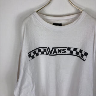 ヴァンズ(VANS)のVANS ビッグシルエット ストリート系 ロンt ホワイト 白(Tシャツ/カットソー(七分/長袖))
