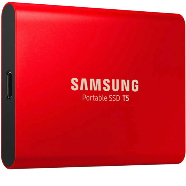 SAMSUNG(サムスン)の【新品未開封】SUMSUNG SSD T5 500GB  レッド スマホ/家電/カメラのPC/タブレット(PC周辺機器)の商品写真