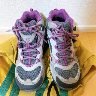 メレル(MERRELL)の【美品】メレル　トレッキングシューズ　24cm(登山用品)