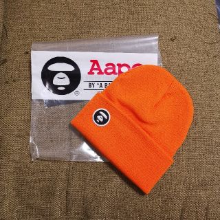 A BATHING APE(ニット帽/ビーニー ・ オレンジ/橙色系)の A BATHING APE(ニット帽/ビーニー ・ オレンジ/橙色系)の