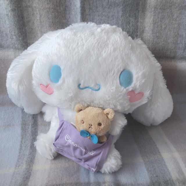 シナモロール - シナモン ぬいぐるみ くまさん付きの通販 by シナモロール - シナモン ぬいぐるみ くまさん付きの通販 by