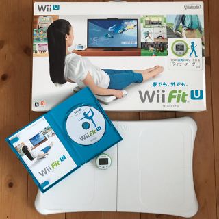 ウィーユー(Wii U)のWiiU Wii Fit U バランスWiiボード白 + フィットメーターセット(家庭用ゲームソフト)