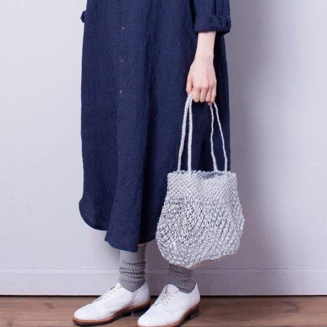 nest Robe(ネストローブ)の nest Robe 【Bagmati】シルバーマクラメBAG   レディースのバッグ(かごバッグ/ストローバッグ)の商品写真