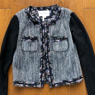 ビーシービージーマックスアズリア(BCBGMAXAZRIA)のBC BG   E N E R A  I O N ツィードジャケット(ノーカラージャケット)