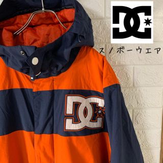 ディーシー(DC)の【DC】 ロゴ　スノボーウエア　ネイビー×オレンジ(ウエア/装備)