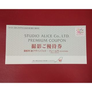 スタジオアリス撮影ご優待券(その他)