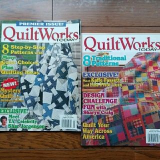 洋書*キルト雑誌　QUILT WORKS 2冊セット(アート/エンタメ/ホビー)