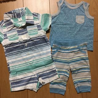 オールドネイビー(Old Navy)のカバーオール＋上下セットアップ　3枚セット(カバーオール)