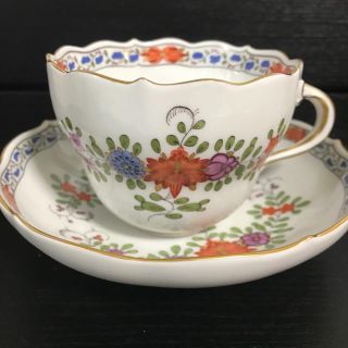 マイセン(MEISSEN)のマイセン シノワズリ インドの華 多彩色  ティーカップ(食器)