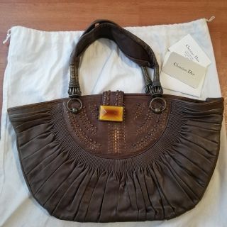 クリスチャンディオール(Christian Dior)のbjorn様専用☆新品！クリスチャンディオール　ヴィンテージ　ギャザーバッグ(ショルダーバッグ)