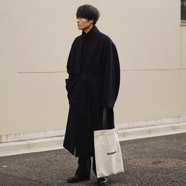 19AW stein LAY CHESTER COAT DARK NAVY | www.pastificiomaiella.com