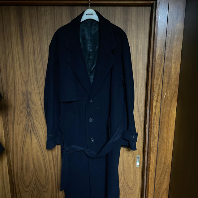 SUNSEA(サンシー)の19AW stein LAY CHESTER COAT DARK NAVY メンズのジャケット/アウター(チェスターコート)の商品写真