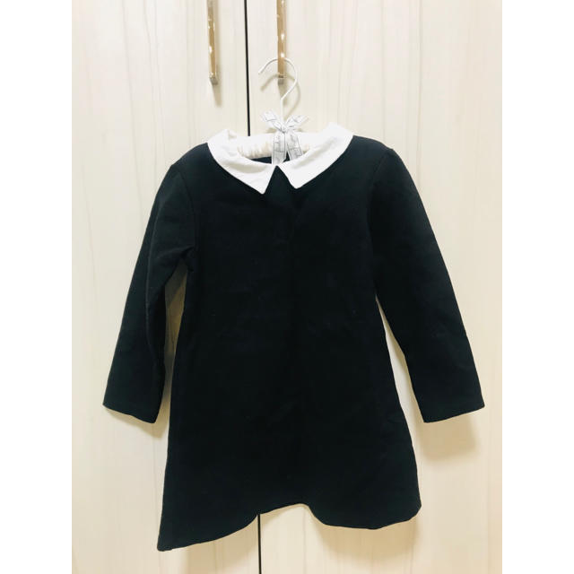 ZARA KIDS(ザラキッズ)のzarakids 110 黒ワンピース キッズ/ベビー/マタニティのキッズ服女の子用(90cm~)(ワンピース)の商品写真